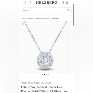 White Gold and Diamond Necklace